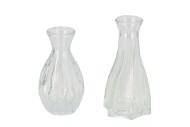 FENNA CLEAR MIX VASE FLOWER ASS 6X12CM NM
