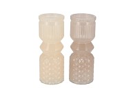 LYNN SAND MIX VASE ASS 7X18CM NM