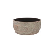 ROMY BROWN BOWL ROUND 24X13CM NM