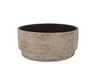 ROMY BROWN BOWL ROUND 28X14CM NM