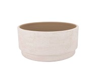 ROMY ECRU BOWL ROUND 28X14CM NM