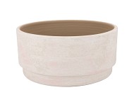 ROMY ECRU BOWL ROUND 35X15CM NM
