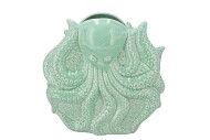 SHELLA GREEN VASE OCTOPUS 17X8X17CM