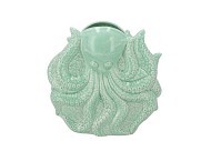 SHELLA GREEN VASE OCTOPUS 23X9X23CM
