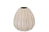 PEARL GREY VASE 12X12X12CMN NM