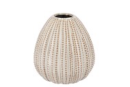 PEARL GREY VASE 18X18X18CM NM