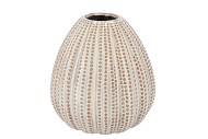 PEARL GREY VASE 23X23X24CM NM