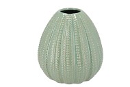 PEARL GREEN VASE 23X23X24CM NM