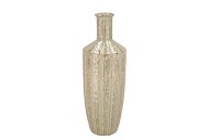 SIFAN GREEN VASE LONG 15X15X41CM NM