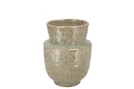 IRON STONE SAND VASE 18X18X22CM