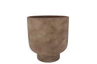 FLORENCE ANTIQUE BRONZE POT ROUND 13X13X15CM