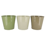 ZINC SUMMER GREEN MIX BUCKET BASIC ASS 25X22X17CM NM