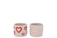 JUUL PINK RED POT HEART ASS 9X9X8CM NM