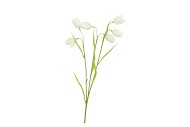 SILK FRITILLARY FLOWER WHITE SINGLE STEM 58CM NM