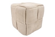 STRIPE SAND POOF LAYERS 45X45CM