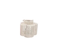 CRUZ WHITE LANTERN FLOWER LONG 10X18X20CM NM