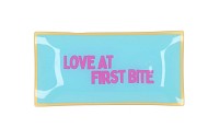 PLATE RECTANGLE LOVE AT FIRST BITE 20X10X2CM NM