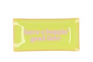 PLATE RECTANGLE HAVE A HOPPIN GOOD TIME 20X10X2CM NM
