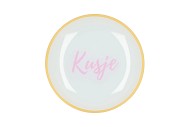 PLATE ROUND KUSJE 18X18X2CM NM