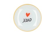 PLATE ROUND XOXO 18X18X2CM NM