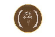 PLATE ROUND PLUK DE DAG 18X18X2CM NM