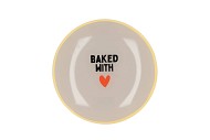 PLATE ROUND BAKED WITH 18X18X2CM NM