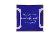 PLATE SQUARE WIL JE EEN BESCHUITJE 18X18X2CM NM