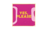 PLATE SQUARE YES, PLEASE 18X18X2CM NM