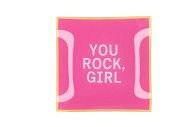 PLATE SQUARE YOU ROCK GIRL 18X18X2CM NM