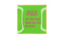PLATE SQUARE WAY TO MY HEART 18X18X2CM NM