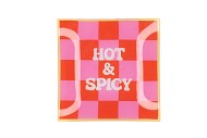 PLATE SQUARE HOT & SPICY 18X18X2CM NM