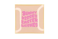 PLATE SQUARE BUNNY KISSES 18X18X2CM NM