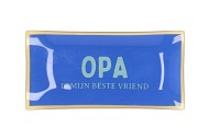 PLATE RECTANGLE OPA 20X10X2CM NM