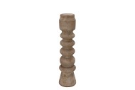 FLORENCE ANTIQUE BRONZE CANDLE H SWIRL 10X10X39CM