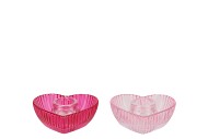 AMOUR FUCHSIA MIX CANDLE H HEART ASS 9X8X4CM NM