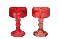 AMOUR RED MIX T-LIGHT HEART ASS 10X9X15CM NM