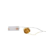 LED SHINE LIGHT CHAIN 100LED TIMER EX BATTERY 495+10CM GOLD