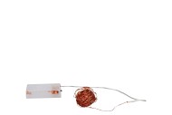 LED SHINE LIGHT CHAIN 100LED TIMER EX BATTER 495+10CM COPPER