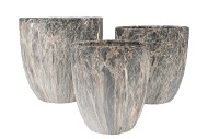 MONTY GREY POT S/3 31X31/26X27/21X23CM NM