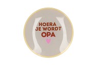 PLATE ROUND HOERA JE WORDT OPA 18X18X2CM NM