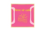 PLATE SQUARE PIECE OF CAKE 18X18X2CM NM