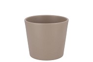 CERAMIC TAUPE MATT POT 11X9,5CM