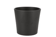 CERAMIC ANTHRACITE MATT POT ORCHID 14X12,5CM