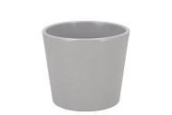 CERAMIC GREY STONE POT 13X12CM