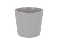 CERAMIC GREY STONE POT 15X13,5CM