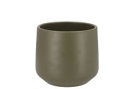 CERAMIC CAPERS GREEN MATT POT BERLIN 13X11,5CM