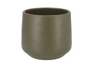 CERAMIC CAPERS GREEN MATT POT BERLIN 18X15,5CM