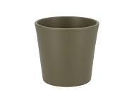 CERAMIC CAPERS GREEN MATT POT ORCHID 14X12,5CM
