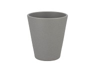 CERAMIC GREY STRUCTURE POT ORCHID 15X15CM