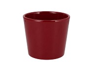 CERAMIC WINE RED SHINY POT 15X13,5CM